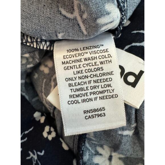 New ~ ABOUND ~ Nordstrom ,  Devon Floral Cinch Front Shorts Size M 100% VISCOSE - Picture 5 of 6